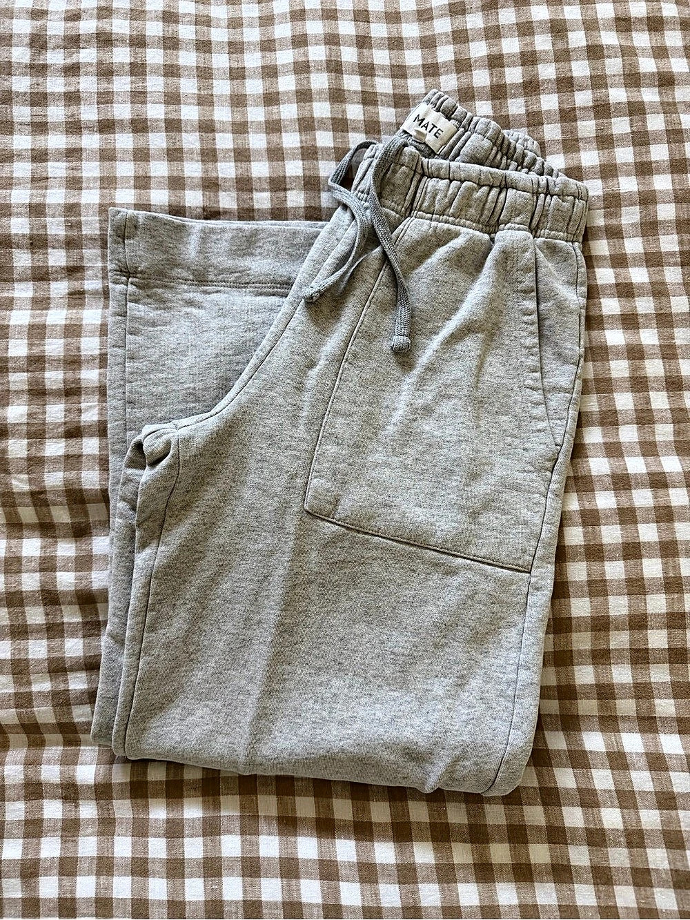 MATE the Label Gray Wide Leg Sweats